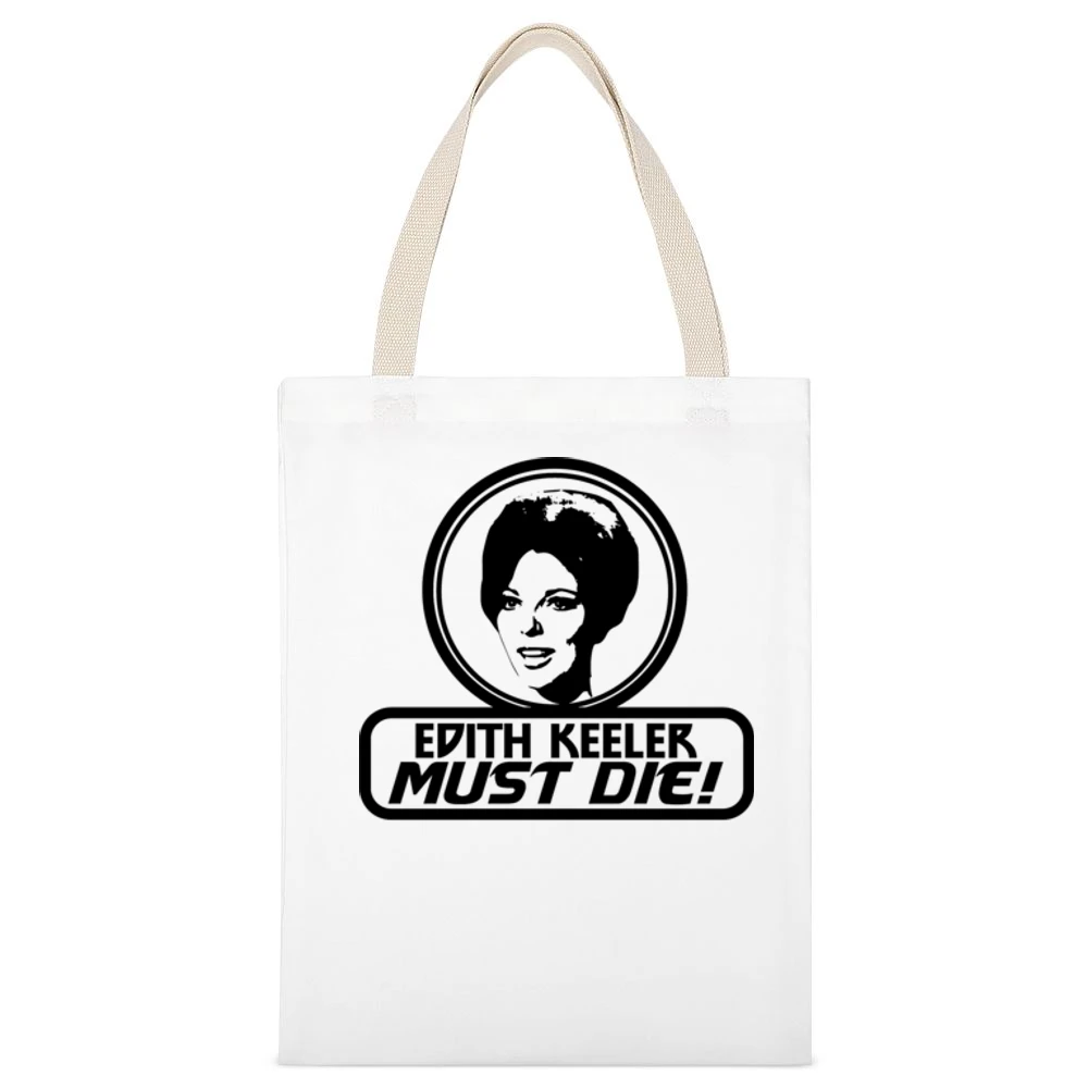 The City on the Edge of Forever Edith Keeler must Die Star Trek movie White Canvas Tote Shopping Bag
