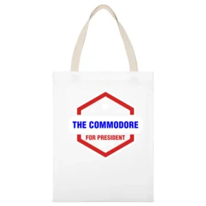 The Commodore For President 2016 Boardwalk Empire TV Show White Canvas Tote Shopping Bag
