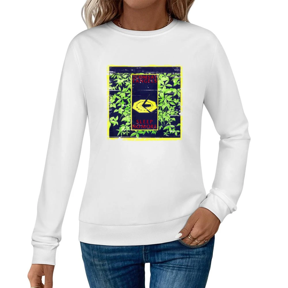 The Comsat Angels Sleep No More Album Cover Distressed Image Women Pullover Sweatshirt