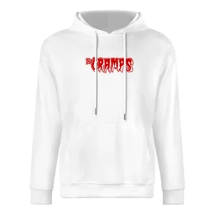 The Cramps red text logo European Size Men Hoodie