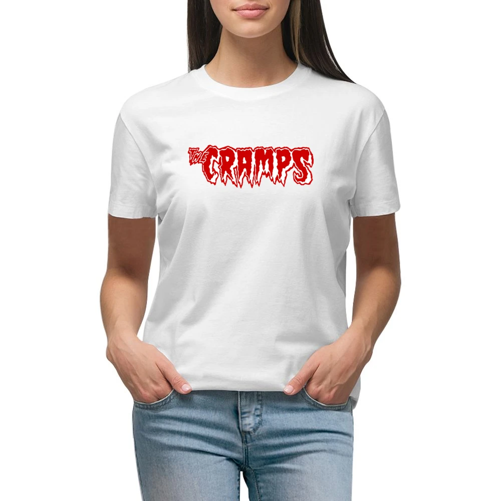 The Cramps red text logo Premium Women Ladies T-shirt
