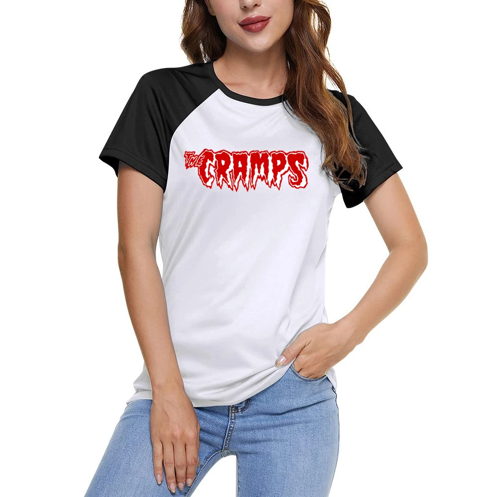 The Cramps red text logo Women Ladies Short Sleeve T-Shirt