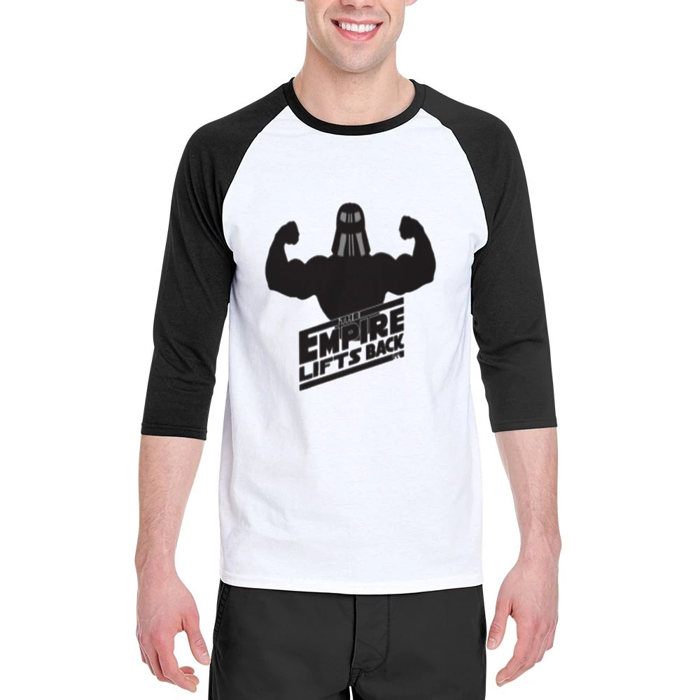The Empire Lifts Back Tshirt Men 3/4 Sleeve T-Shirt