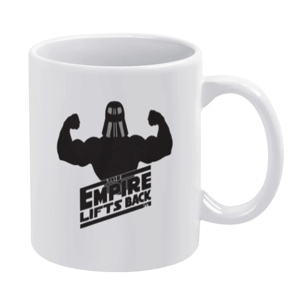 The Empire Lifts Back Tshirt White Mug