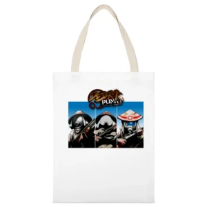 The Great Kanto Desert's Ghost mercenary Kanta Mizuno The Desert Punk White Canvas Tote Shopping Bag