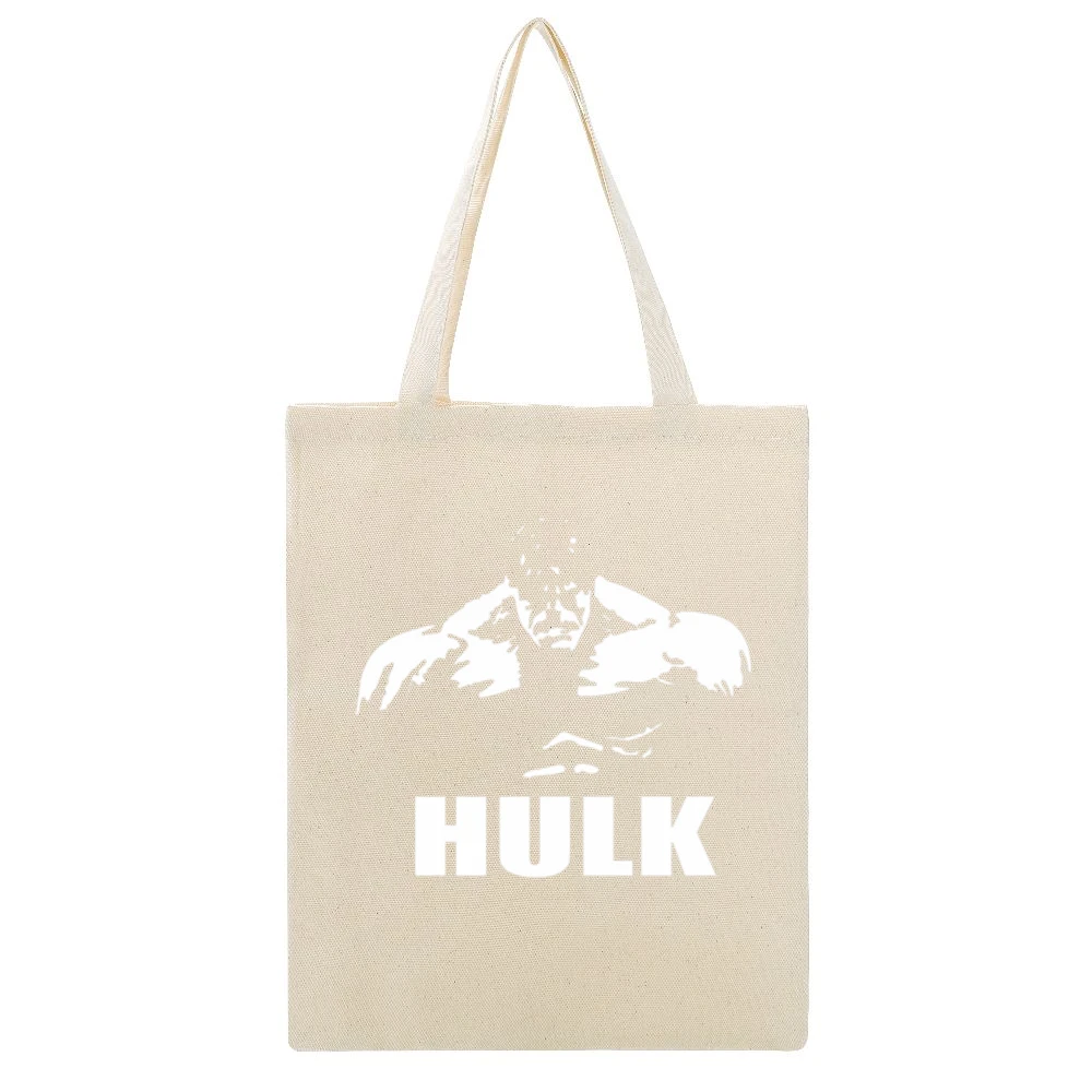 The Hulk Marvel Comics Dr Bruce Banner superhero fictional character Beige Canvas Tote Shopping Bag