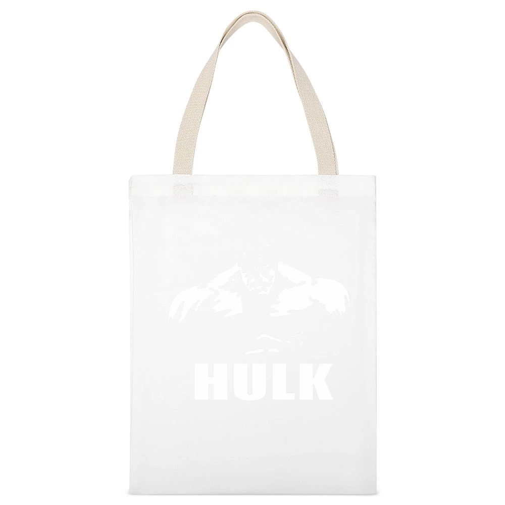 The Hulk Marvel Comics Dr Bruce Banner superhero fictional character White Canvas Tote Shopping Bag