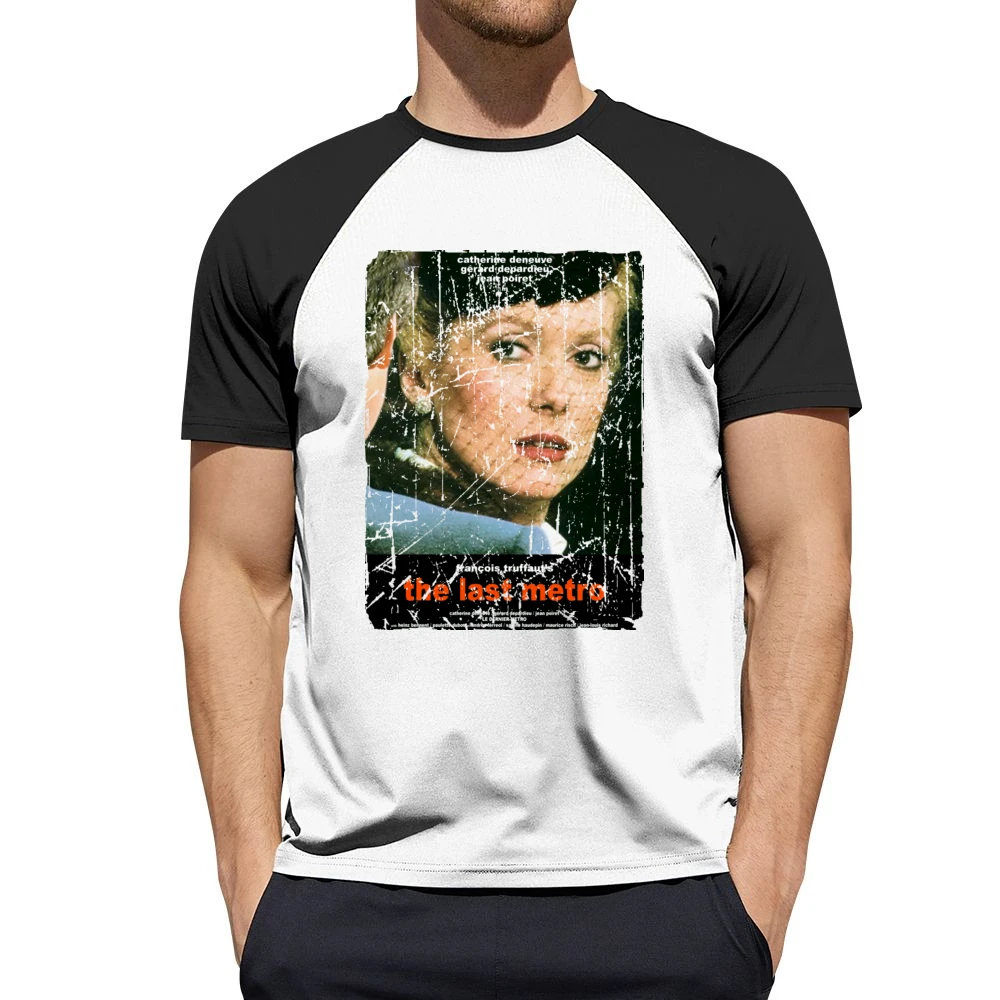 The Last Metro Movie Poster Retro Aged Look Men Short Sleeve T-Shirt