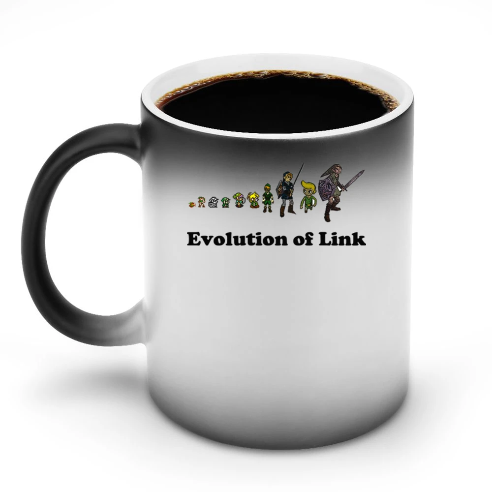 The Legend Of Zelda Evolution of Link Discoloration Mug