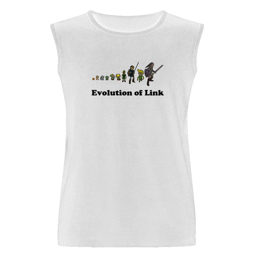 The Legend Of Zelda Evolution of Link Men Sleeveless T-Shirt