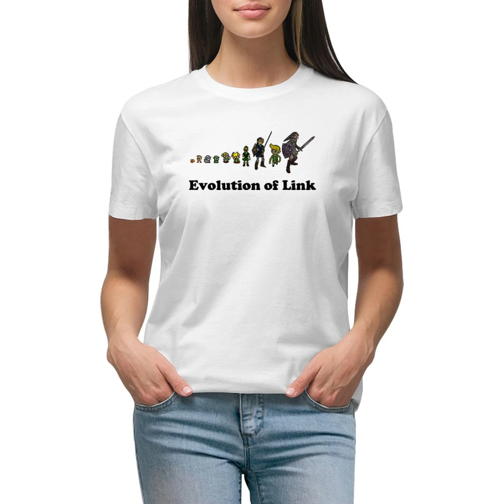 The Legend Of Zelda Evolution of Link Premium Women Ladies T-shirt
