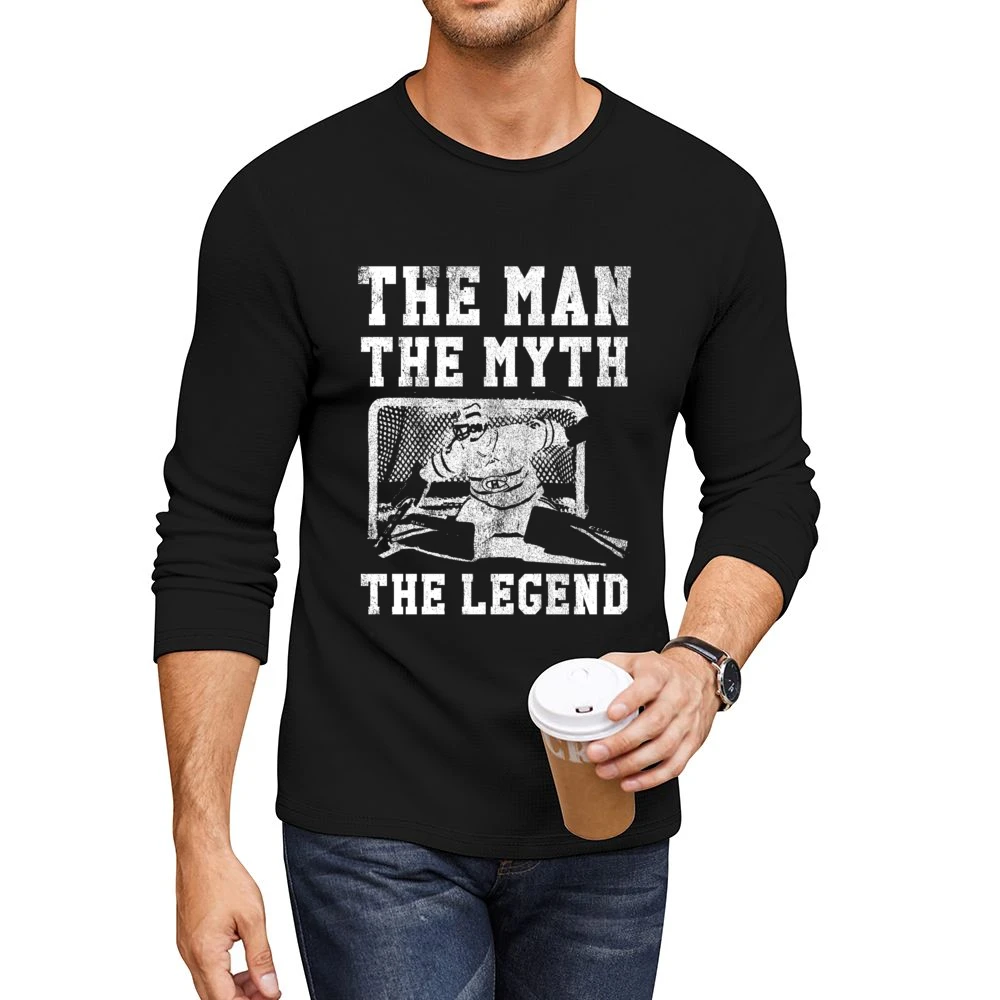 The Man The Myth Carey Price Legend Habs Hockey Graphic Men CrewNeck Long Sleeve T-Shirt