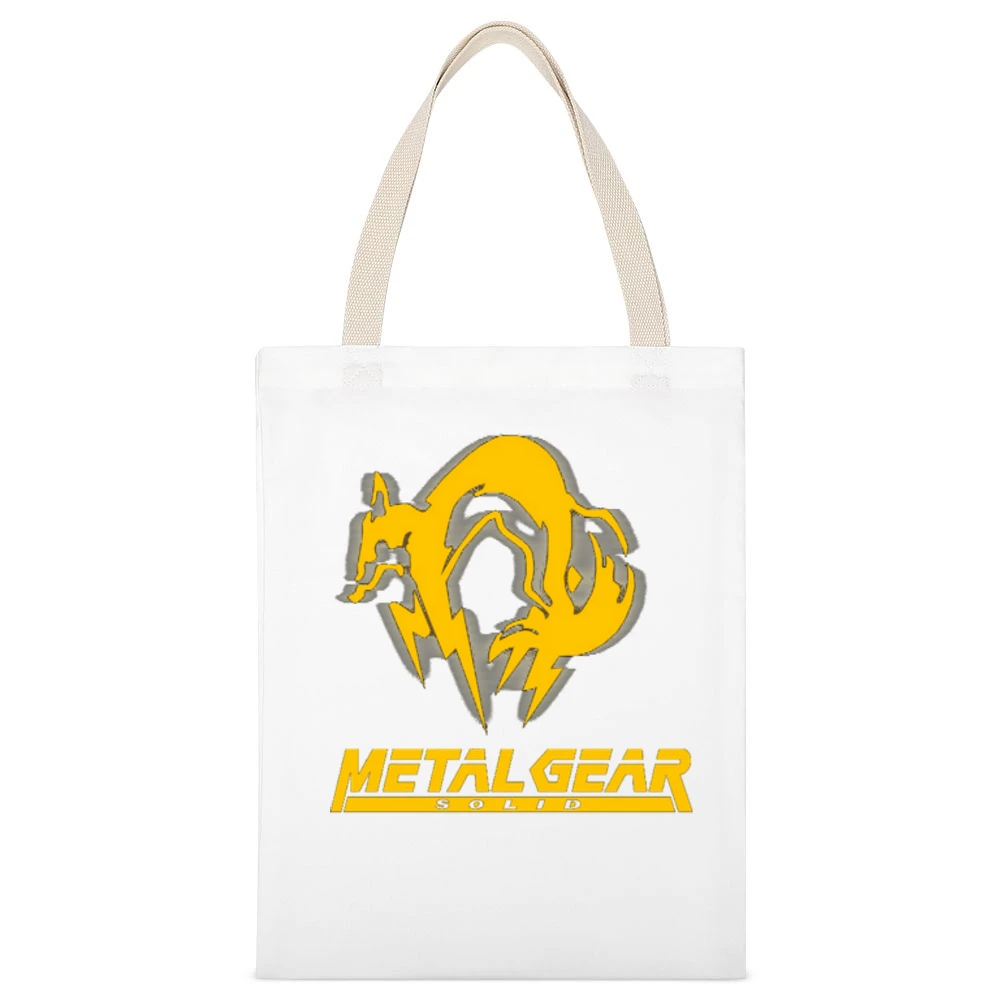The Metal Gear Special force foxhound fox hound video games White Canvas Tote Shopping Bag