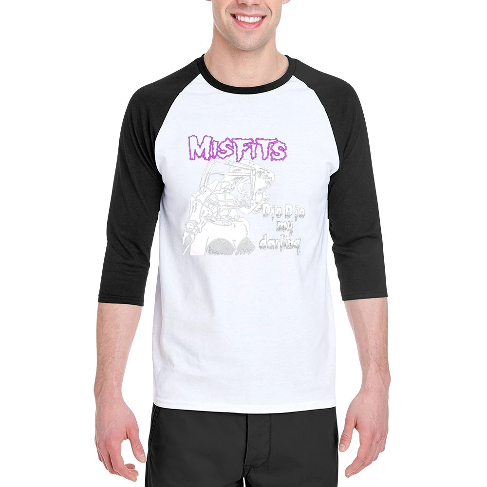 The Misfits Die Die My Darling Men 3/4 Sleeve T-Shirt