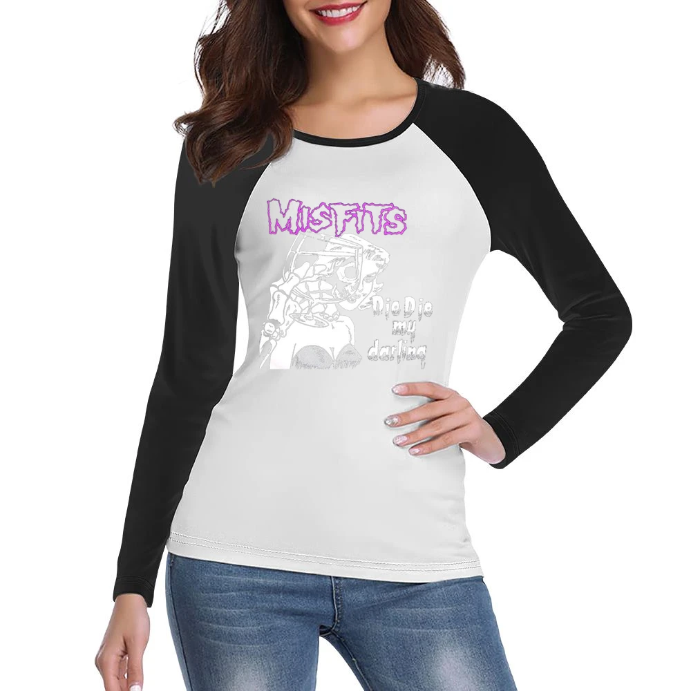 The Misfits Die Die My Darling Women Ladies Long Sleeve T-Shirt