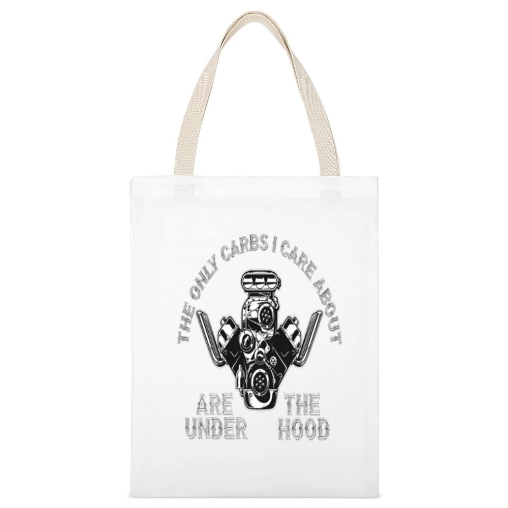 The Only Carbs I Care About Tshirt (all Colors And Styles Available) White Canvas Tote Shopping Bag