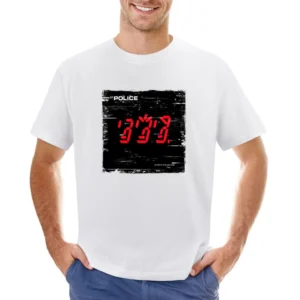 The Police Ghost In The Machine Album Cover Distressed Image Asian Size Men T-Shirt