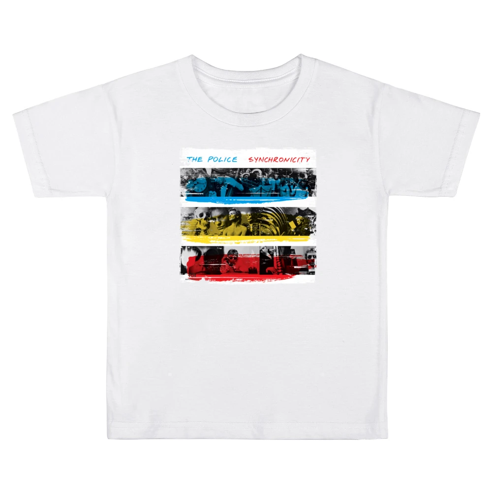 The Police Synchronicity Album Cover Distressed Image Kids Boys Girls T-Shirt