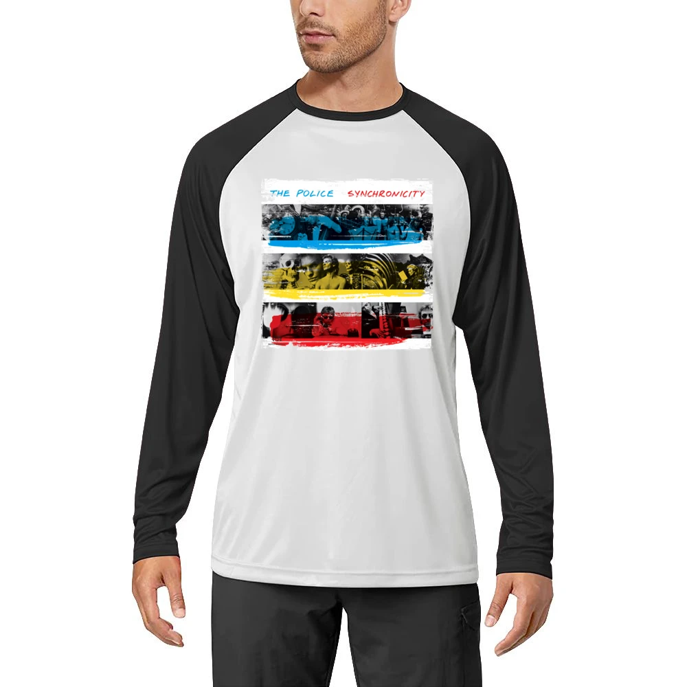 The Police Synchronicity Album Cover Distressed Image Men Long Sleeve T-Shirt
