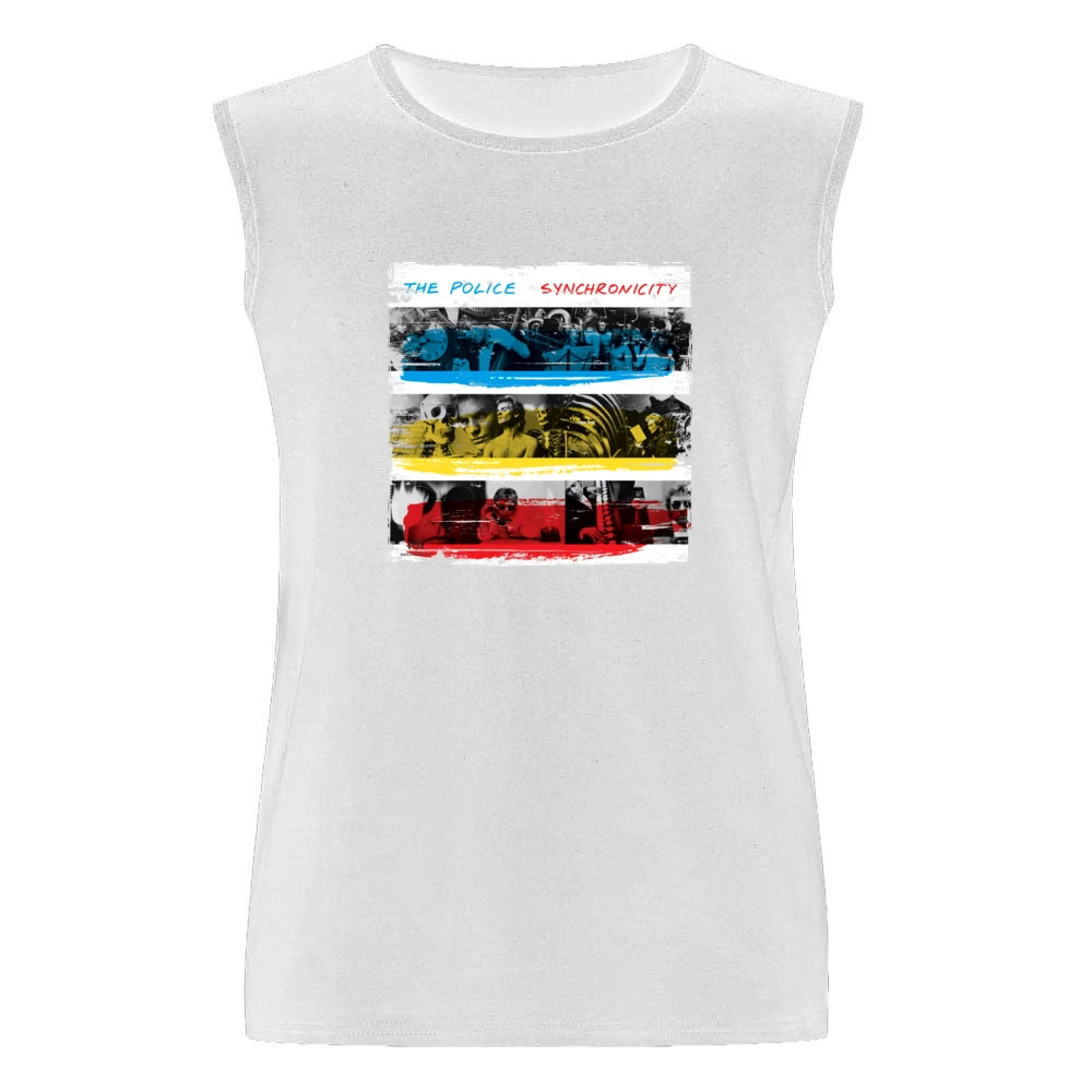 The Police Synchronicity Album Cover Distressed Image Men Sleeveless T-Shirt