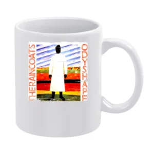 The Raincoats Odyshape Album Cover Distressed Image White Mug