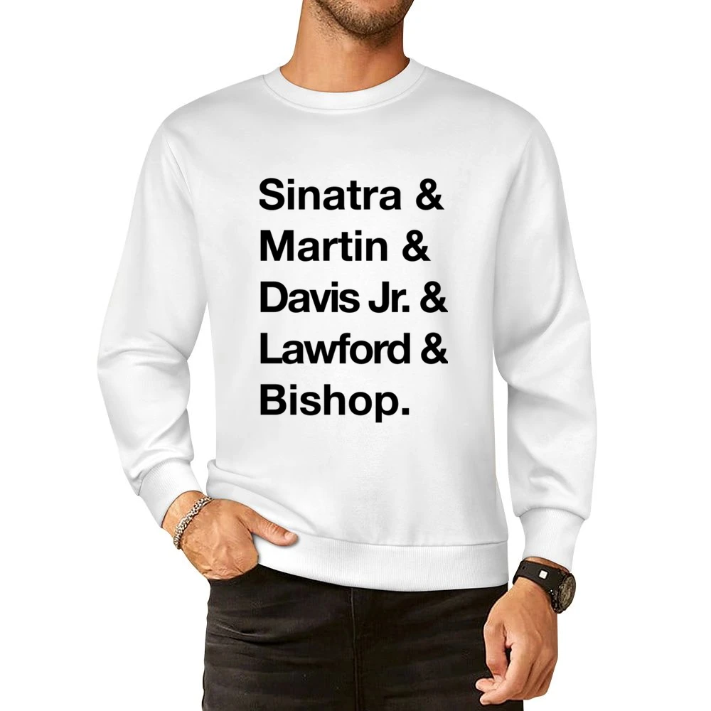 The Rat Pack Sinatra Martin Davis Jr Lawford Bishop 60s Black European Size Pullover Sweater