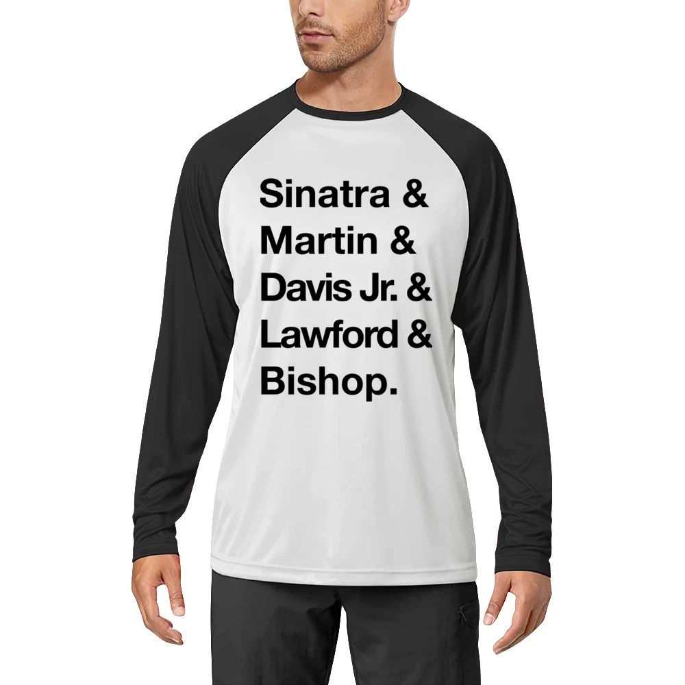 The Rat Pack Sinatra Martin Davis Jr Lawford Bishop 60s Black Men Long Sleeve T-Shirt