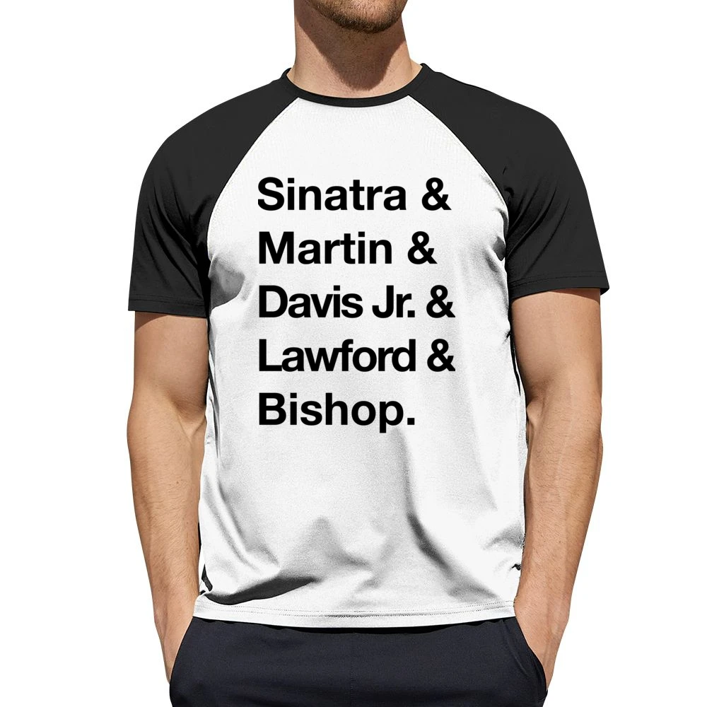 The Rat Pack Sinatra Martin Davis Jr Lawford Bishop 60s Black Men Short Sleeve T-Shirt