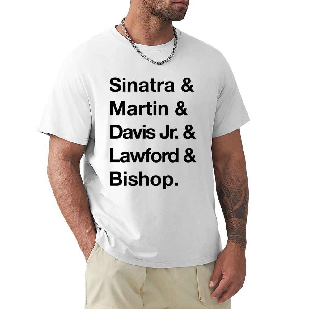 The Rat Pack Sinatra Martin Davis Jr Lawford Bishop 60s Black Premium Men T-shirt