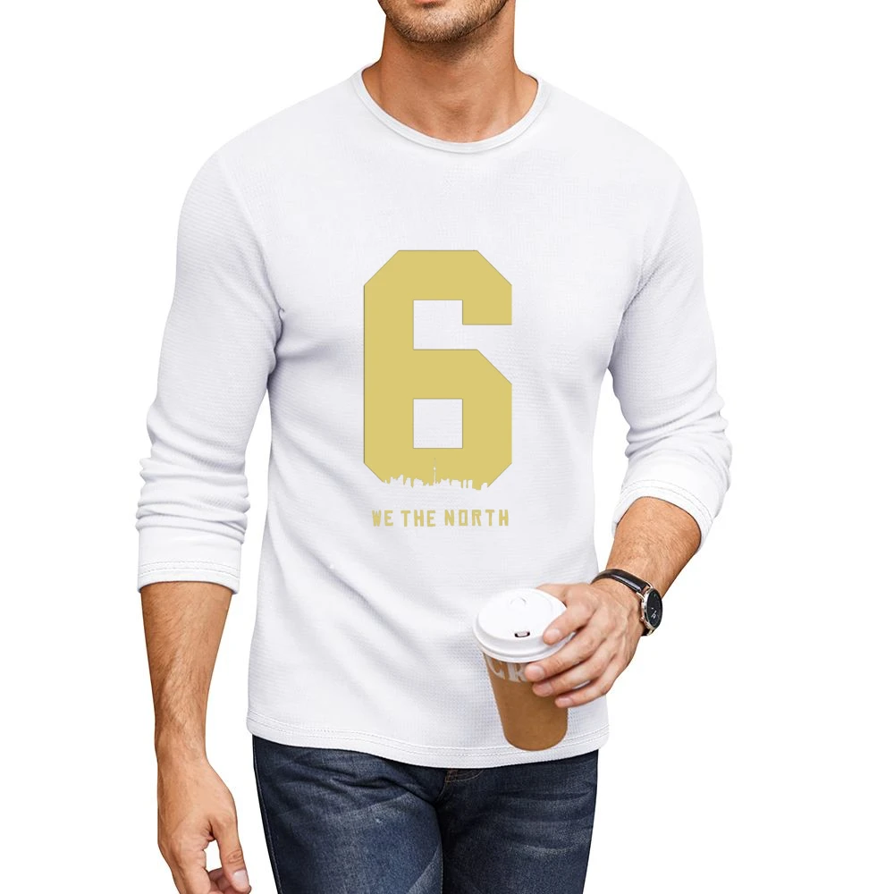 The Six We The North Tshirt Men CrewNeck Long Sleeve T-Shirt