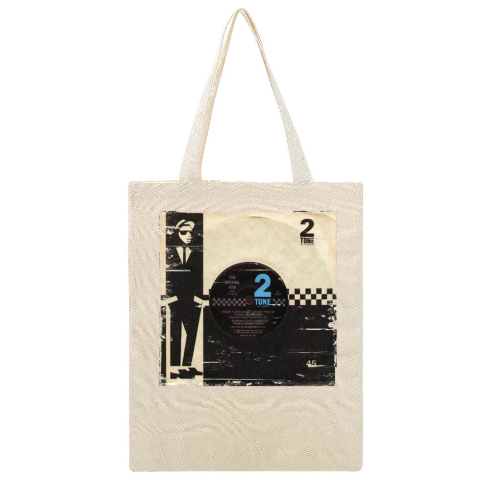 The Special Aka In The Studio Album Cover Distressed Image Beige Canvas Tote Shopping Bag