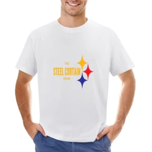 The Steel Curtain Show Pittsburgh Football Asian Size Men T-Shirt