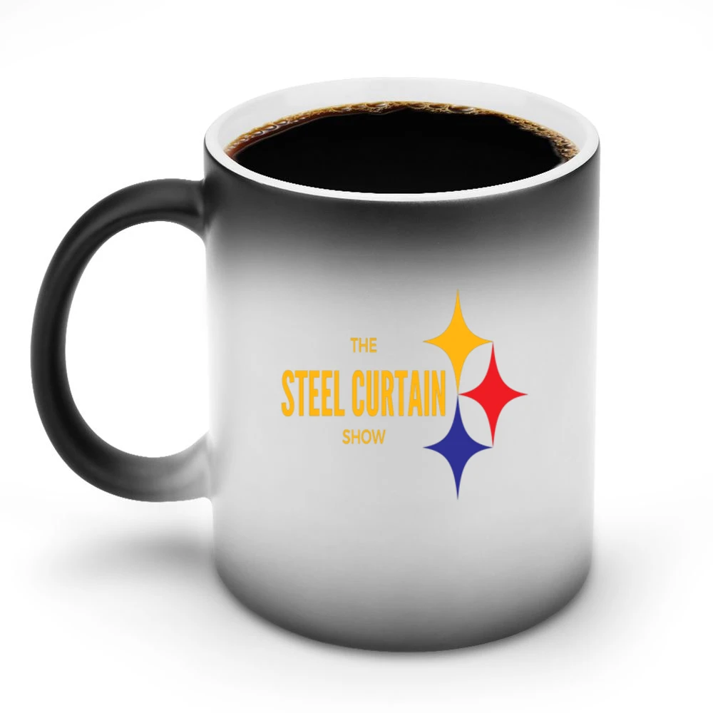 The Steel Curtain Show Pittsburgh Football Discoloration Mug