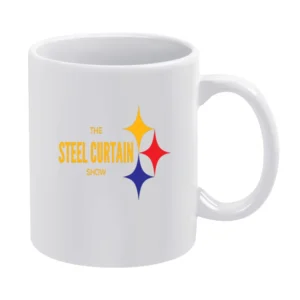 The Steel Curtain Show Pittsburgh Football Team Tshirt (all Styles An White Mug