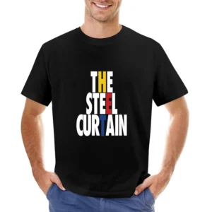 The Steel Curtain Tshirt Asian Size Men T-Shirt