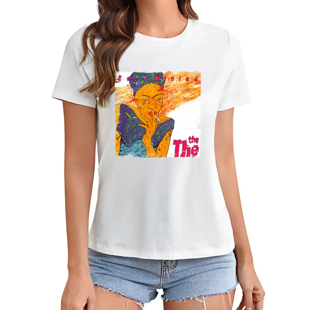 The The Soul Mining Album Cover Distressed Image Asian Size Women Ladies T-shirt