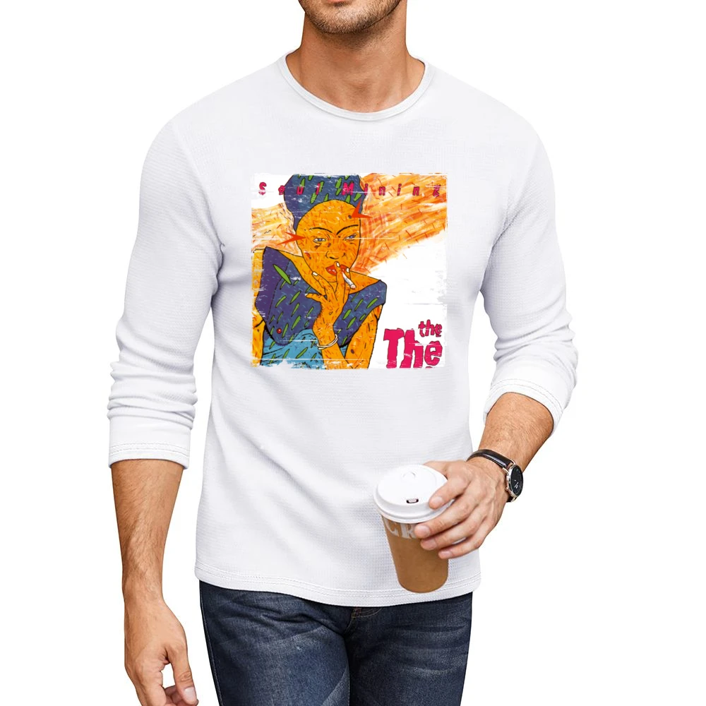 The The Soul Mining Album Cover Distressed Image Men CrewNeck Long Sleeve T-Shirt