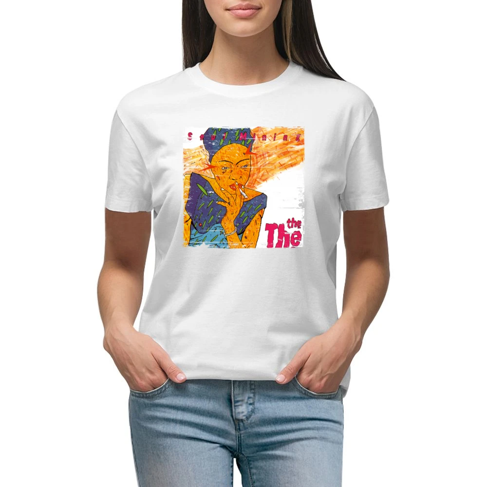 The The Soul Mining Album Cover Distressed Image Premium Women Ladies T-shirt