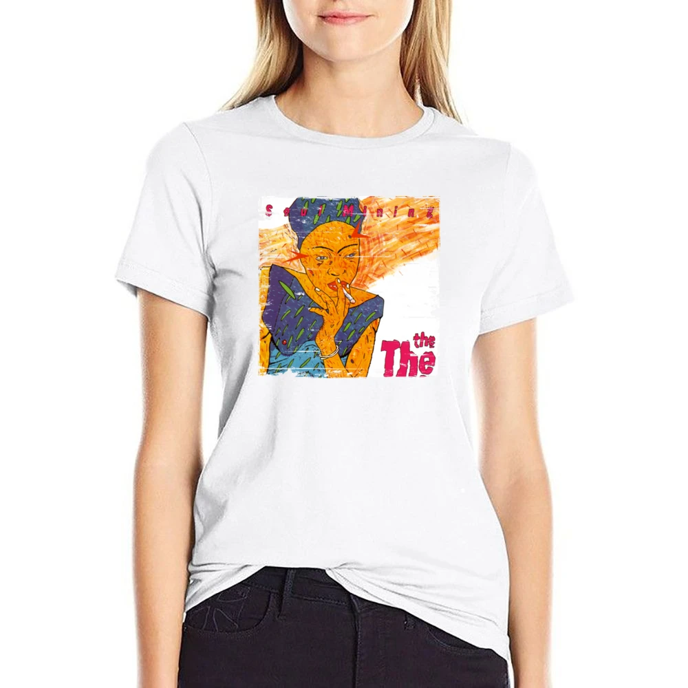 The The Soul Mining Album Cover Distressed Image US Size Women Ladies T-shirt