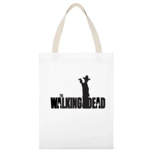 The Walking Dead White Canvas Tote Shopping Bag