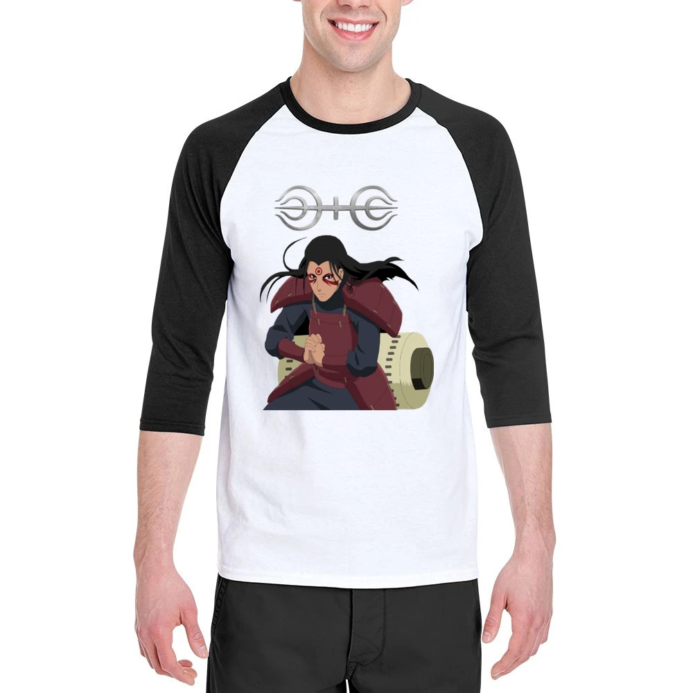 The god of shinobi Hashirama Senju naruto anime manga Men 3/4 Sleeve T-Shirt