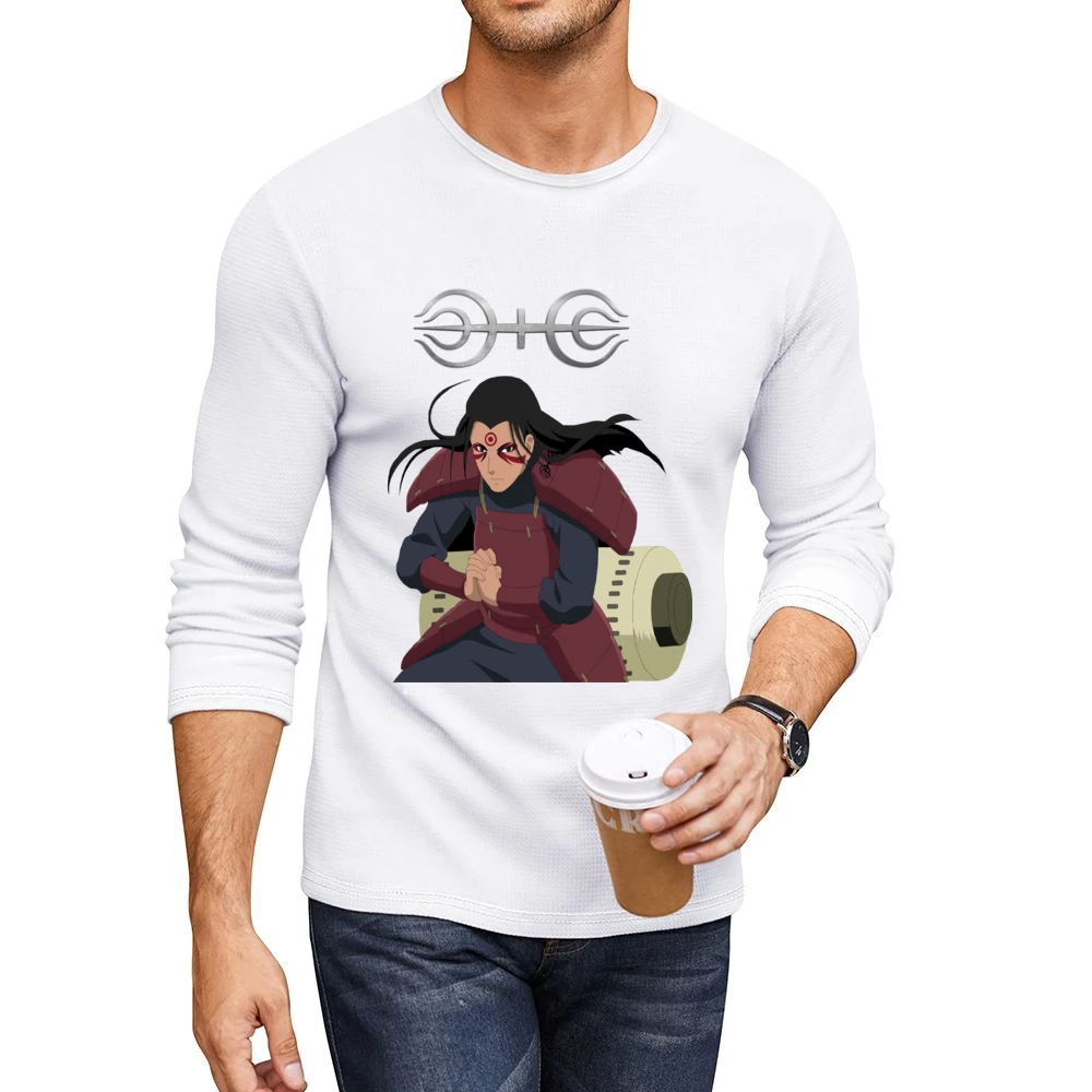 The god of shinobi Hashirama Senju naruto anime manga Men CrewNeck Long Sleeve T-Shirt