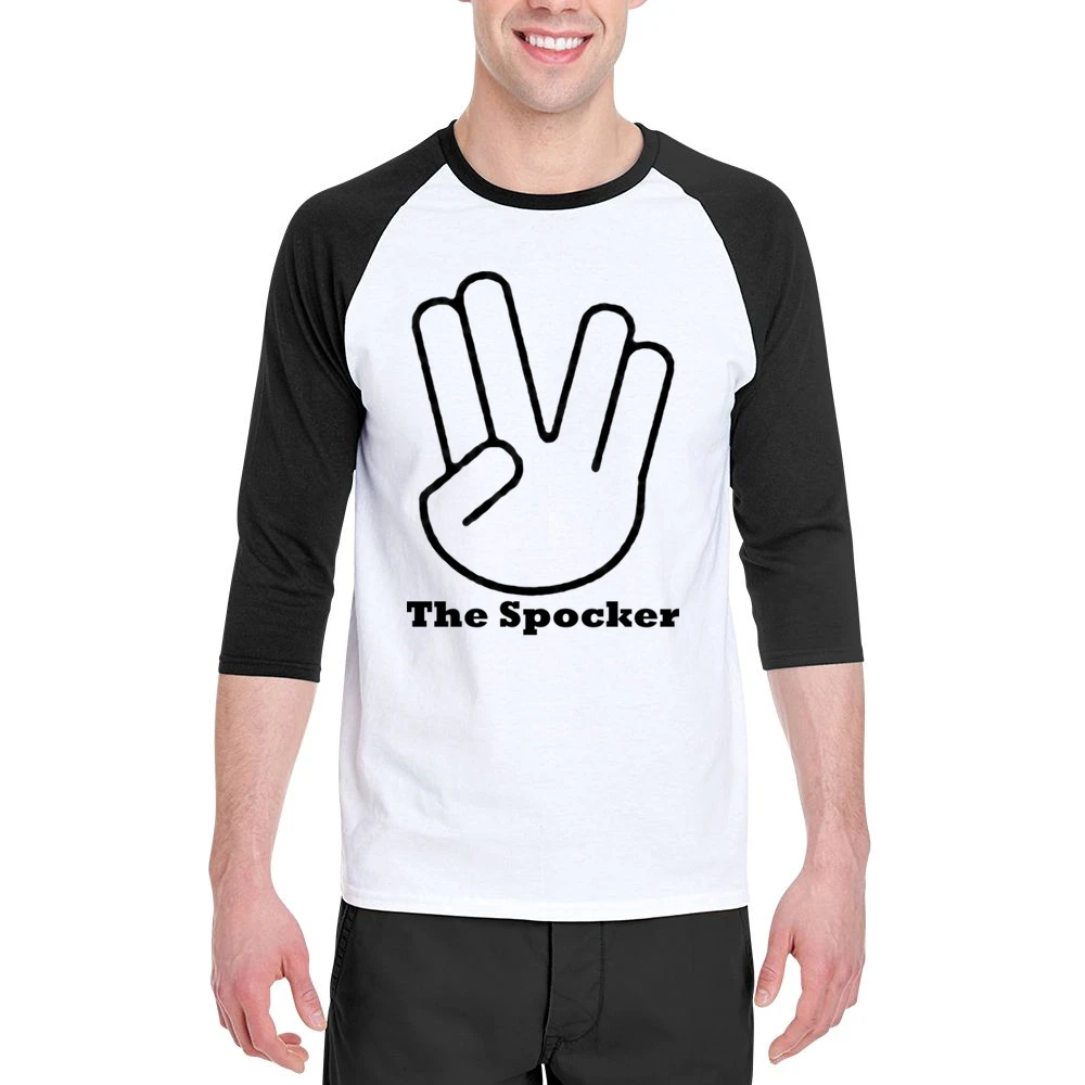 The spocker - star trek spock hand sign Men 3/4 Sleeve T-Shirt