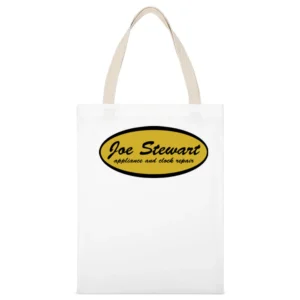 The wire Joe Stewart appliances White Canvas Tote Shopping Bag