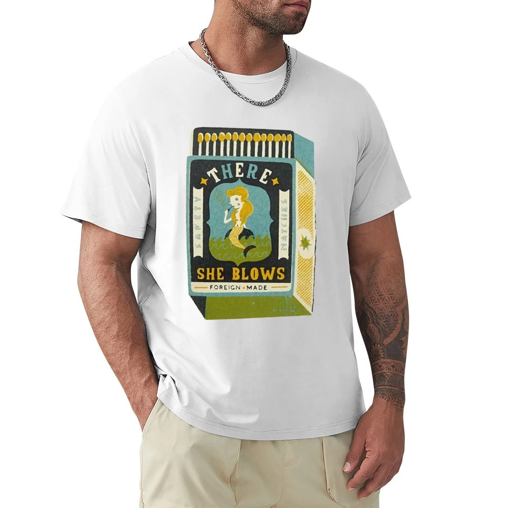 There she blows funny matchbox mermaid foreign made Premium Men T-shirt
