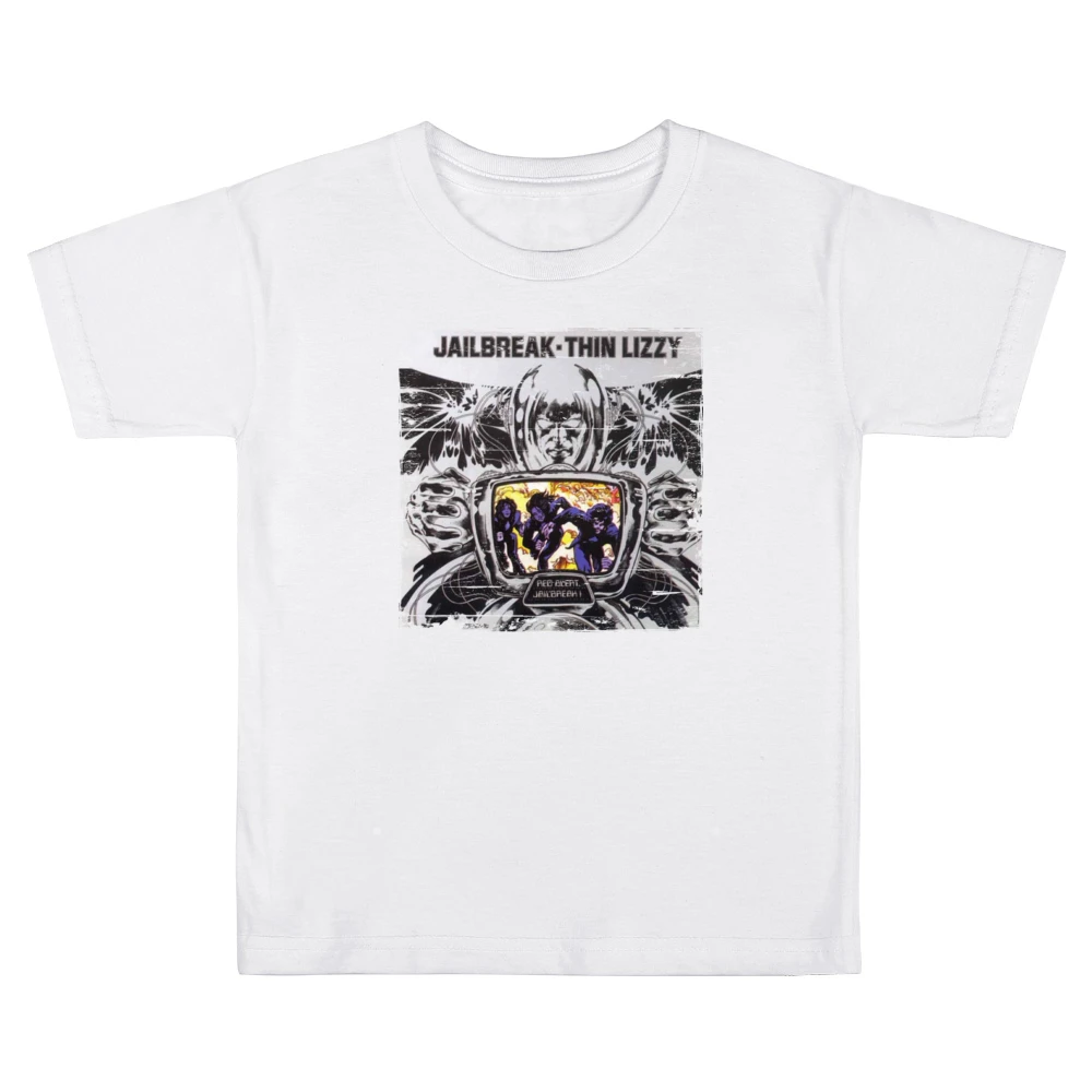 Thin Lizzy Jailbreak Album Cover Distressed Image Kids Boys Girls T-Shirt