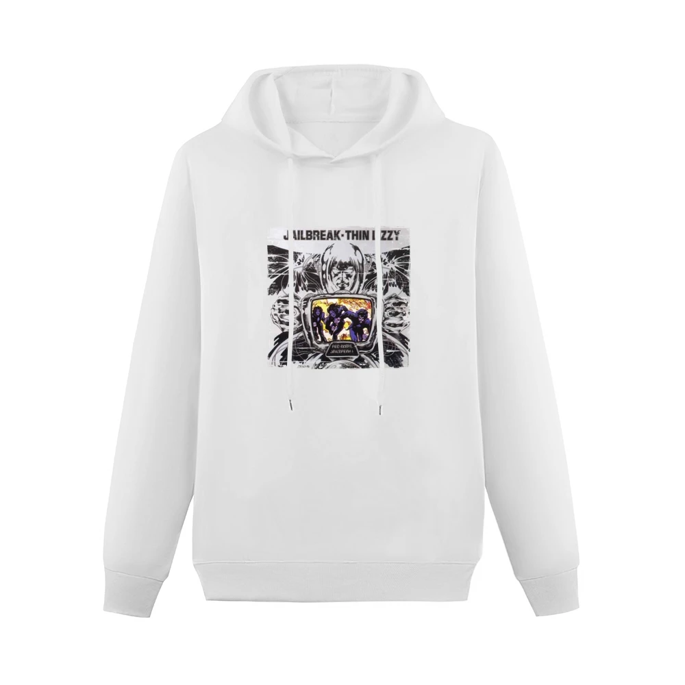 Thin Lizzy Jailbreak Album Cover Distressed Image Men Hoodie Without Pocket