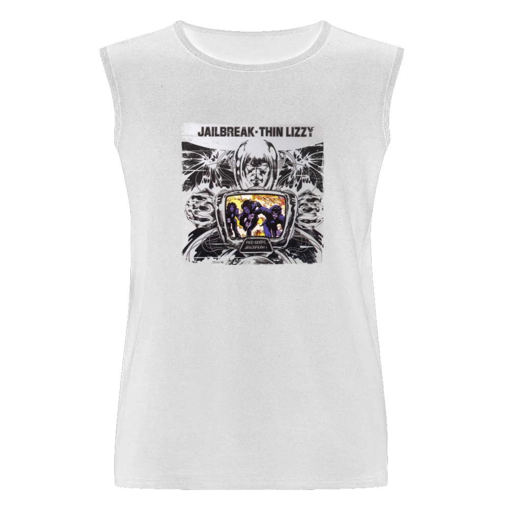 Thin Lizzy Jailbreak Album Cover Distressed Image Men Sleeveless T-Shirt