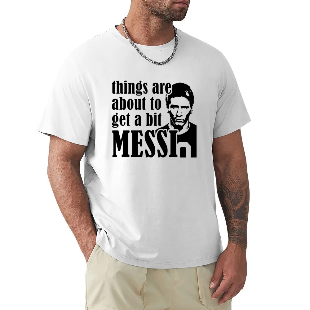 Things Are About To Get A Bit Messi Funny Euro 2016 Soccer Football Ar Premium Men T-shirt