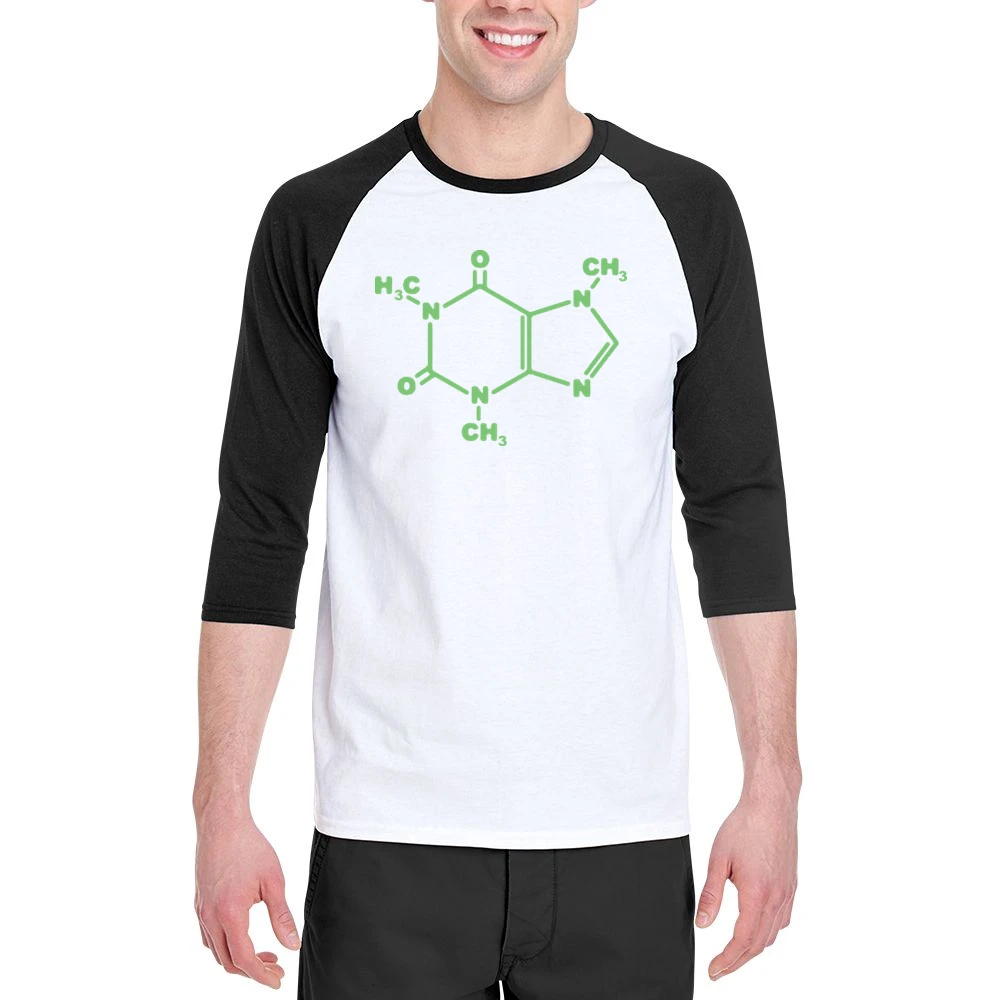 Think Caffeine Big Bang Theory TV Men 3/4 Sleeve T-Shirt